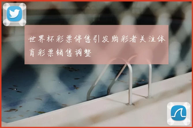 世界杯彩票停售引发购彩者关注体育彩票销售调整